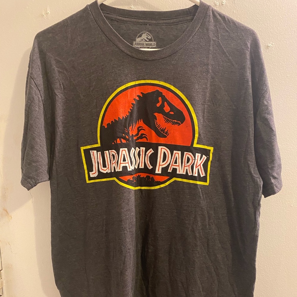 Jurassic Park grey shirt size medium - Picture 1 of 4